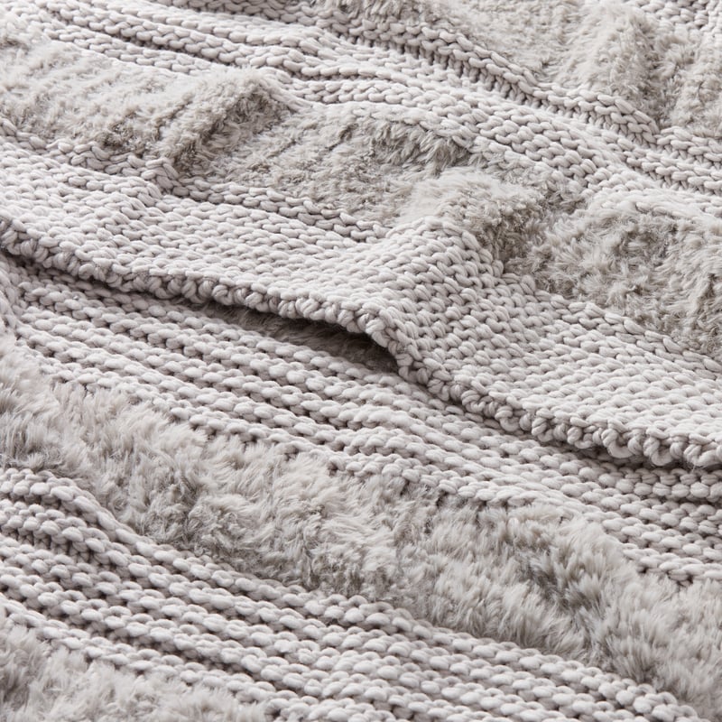 Kirby Grey Stripe Throw