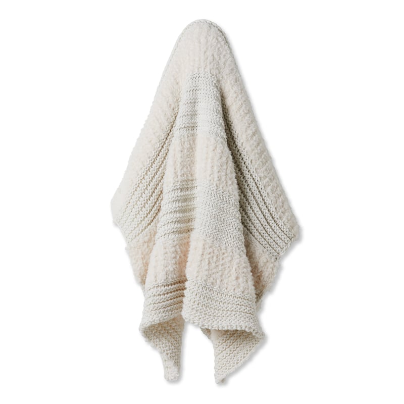 OLD CODE Kirby White Stripe Throw