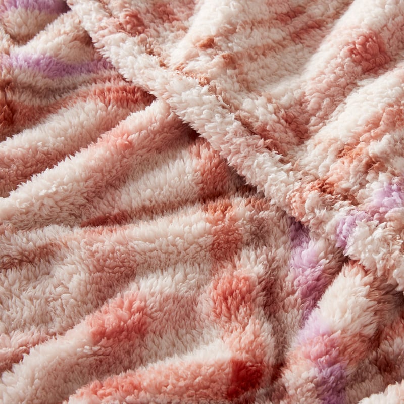 Cloud Sunset Check Throw