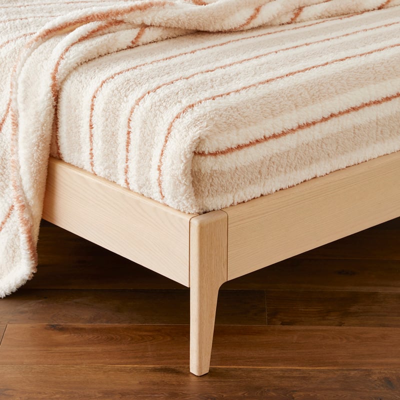 Cloud Natural Stripe Blanket