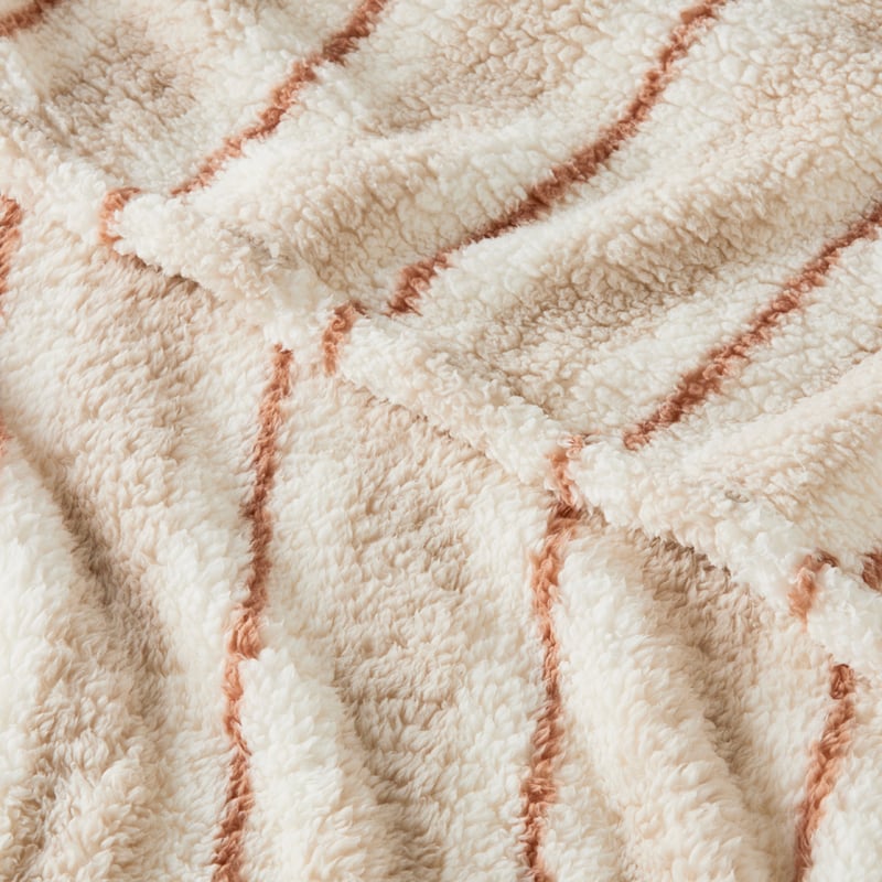 Cloud Natural Stripe Blanket