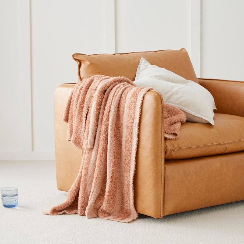 Cosy Earth Stripe Knit Throw 