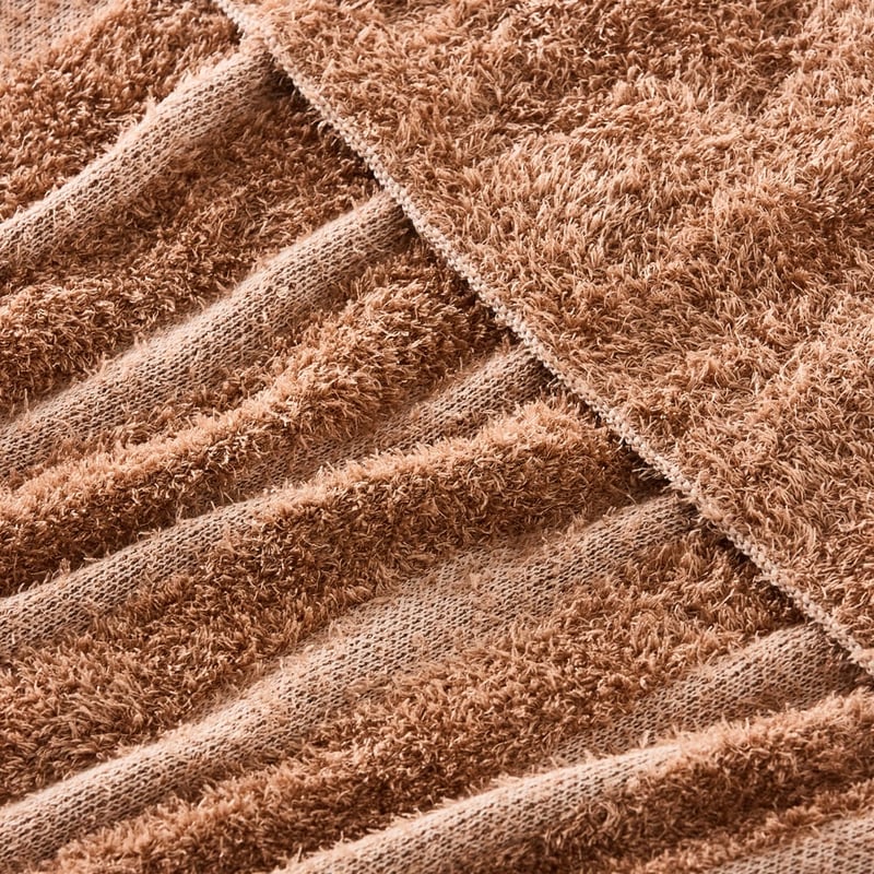 Cosy Earth Stripe Knit Throw 