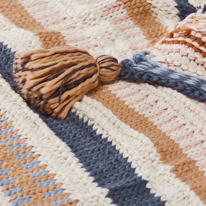 Nebraska Blue Throw