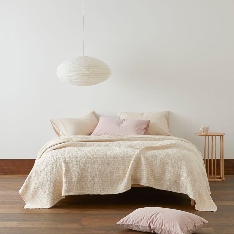 European Collection Ecru Crowley Blanket