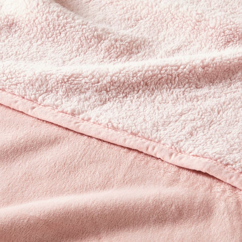 Sherpa Chalk Pink Throw