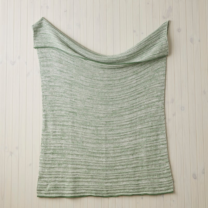 Sundae Green Chunky Knit Throw