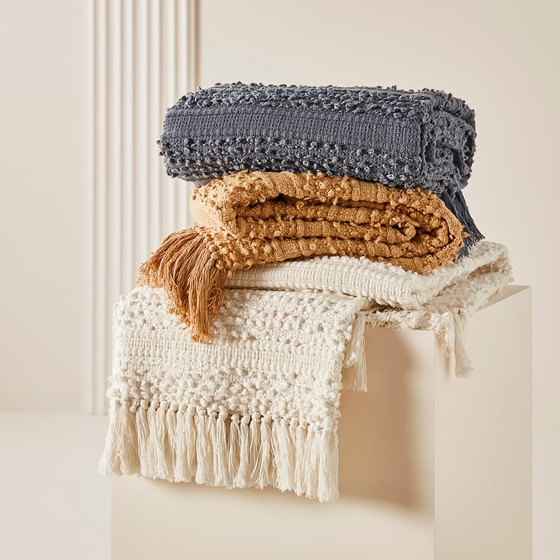 Somerset White Throw