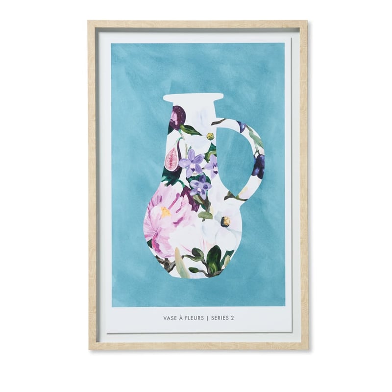 Vase A Fleurs Lilac Large Vintage Poster Wall Art