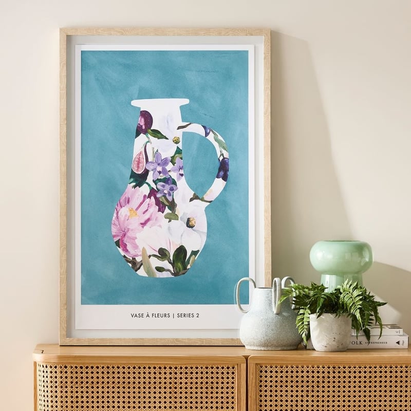 Vase A Fleurs Lilac Large Vintage Poster Wall Art