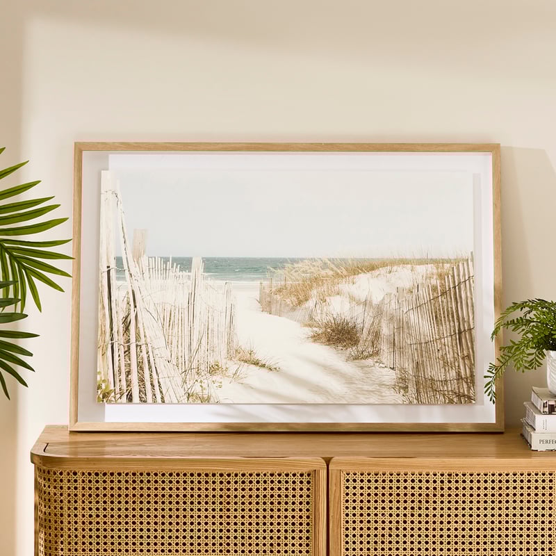 Flinders Framed Beach Walk Wall Art