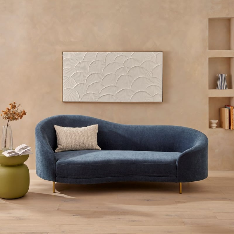 Messina Petrol Blue Sofa