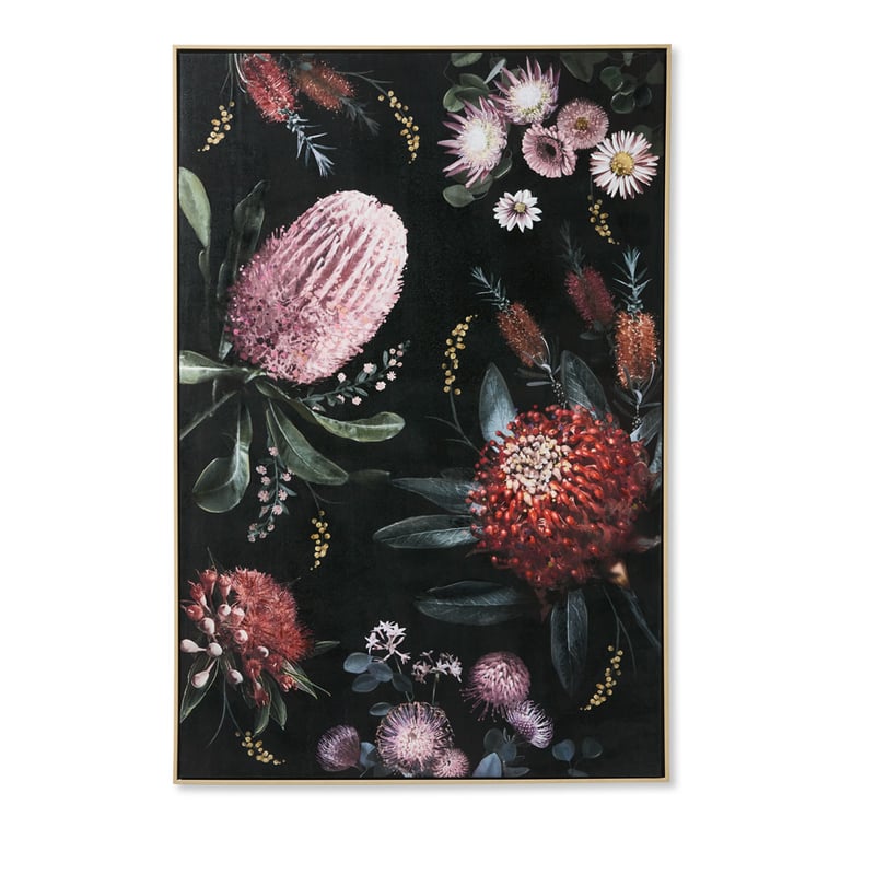 Botanist Midnight Banksias Canvas