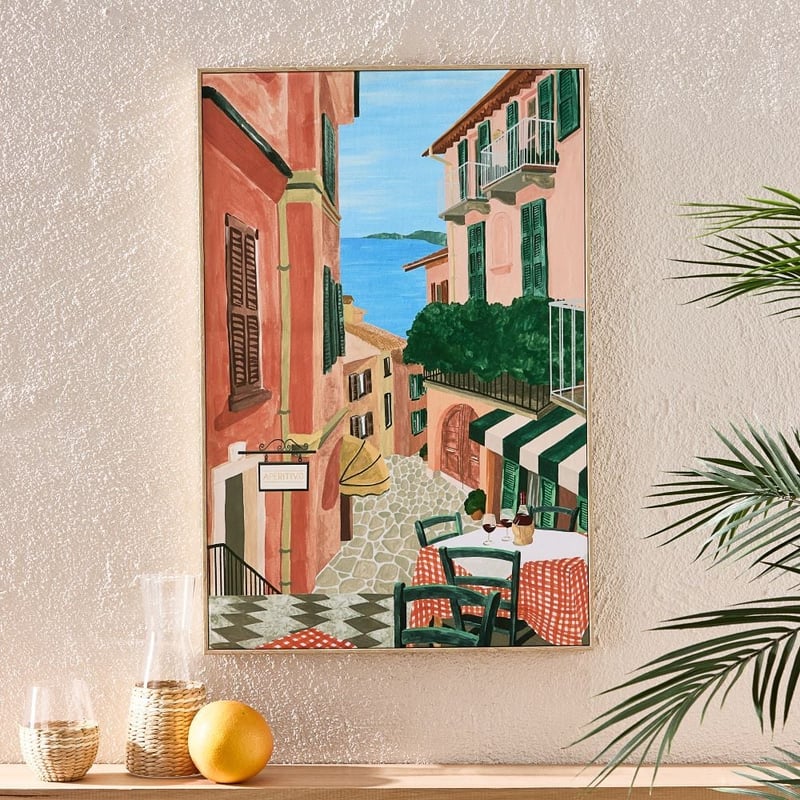 Mediterranean Village Alfresco Canvas