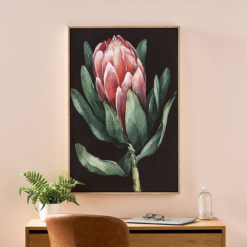 Flora & Fauna Protea Canvas