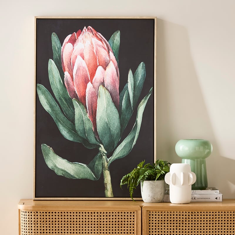 Flora & Fauna Protea Canvas
