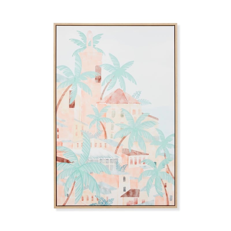 Island Village Palms Canvas