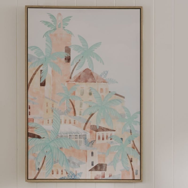 Island Village Palms Canvas