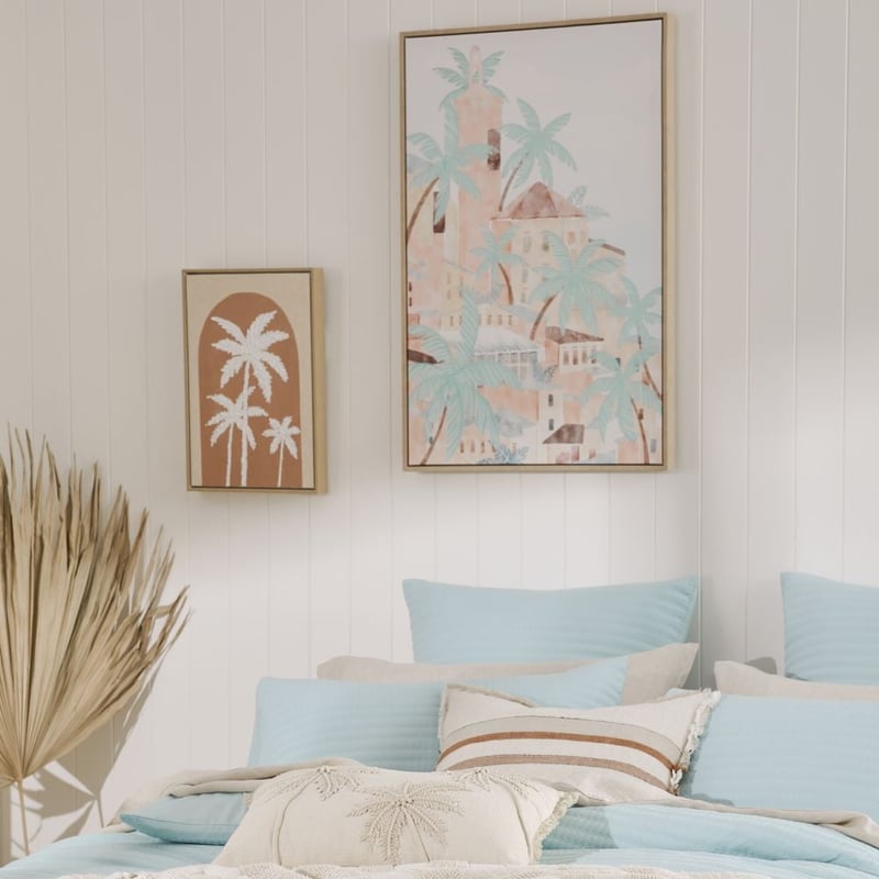 Island Village Palms Canvas