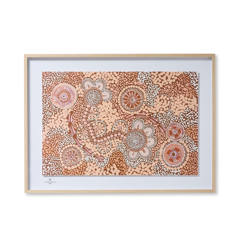 Cungelella Bilabila Framed Wall Art