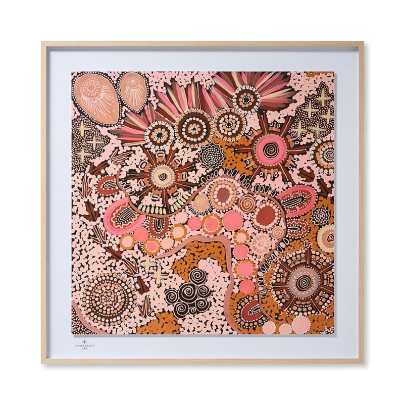 Cungelella Kalkatungu Framed Wall Art