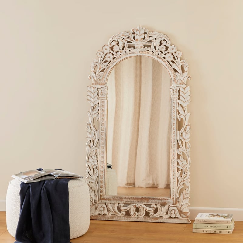 Juliet White Wash Mirror