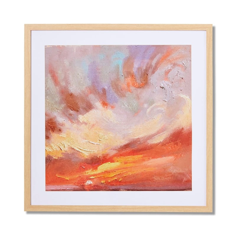 Essence Burnt Sky Framed Wall Art