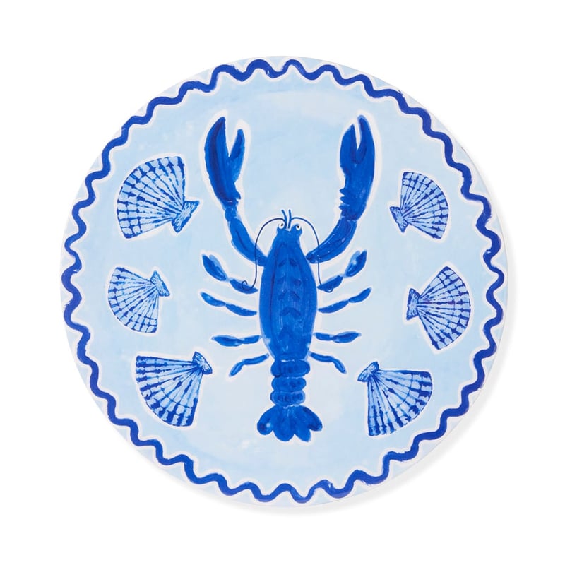 La Dolce Vita Lobster Round Timber Wall Art