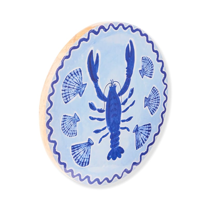 La Dolce Vita Lobster Round Timber Wall Art