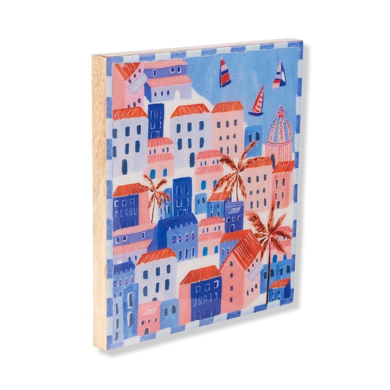 La Dolce Vita Palermo Square Timber Wall Art