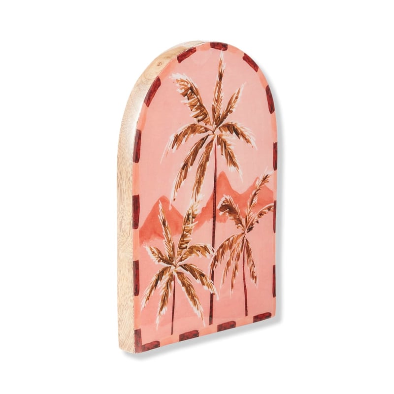 La Dolce Vita Palms Arch Timber Wall Art