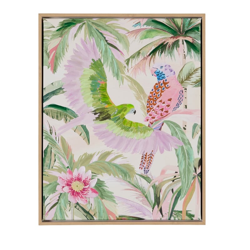 Rio Palm Small Green Portrait Canvas