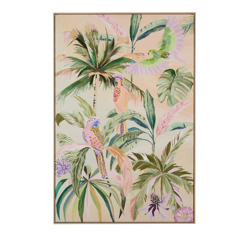 Rio Palm Large Green Portrait Canvas