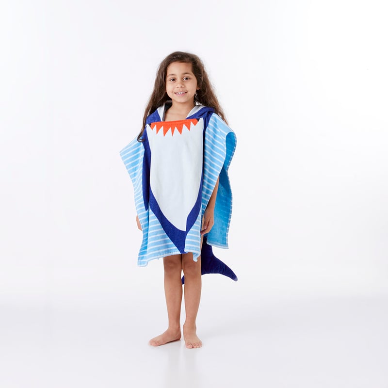 Sammy Shark Hooded Beach Towel