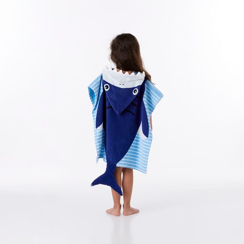 Sammy Shark Hooded Beach Towel