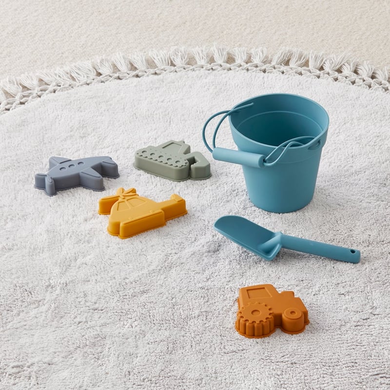 Transport Kids Beach Bucket & Spade Set