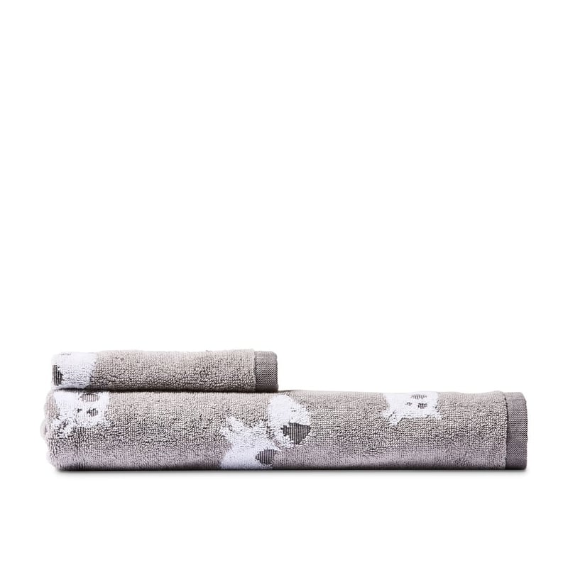 Playful Puppies Grey Face Washers Pack of 2