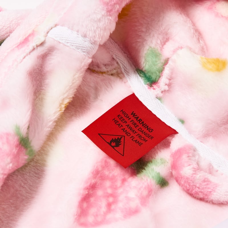 Kids Ultra Soft Strawberry Daisy Dressing Gown
