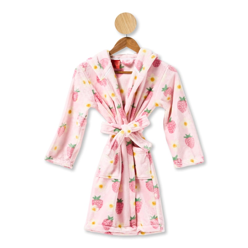 Kids Ultra Soft Strawberry Daisy Dressing Gown