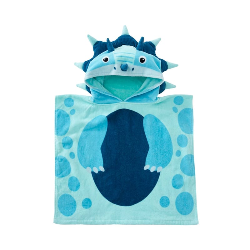 Toby Triceratops Hooded Beach Towel