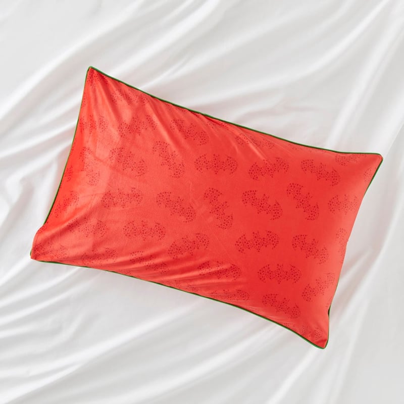 Warner Bros Batman Christmas Text Pillowcase