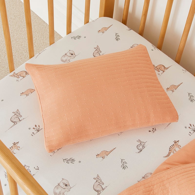 Boston Quilted Jersey Clay Cot Quilt Cover Set