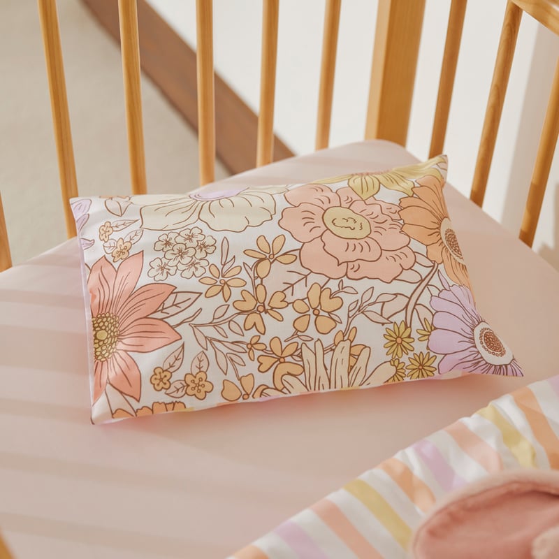 Farrah Sunset Floral Cot Quilt Cover Set