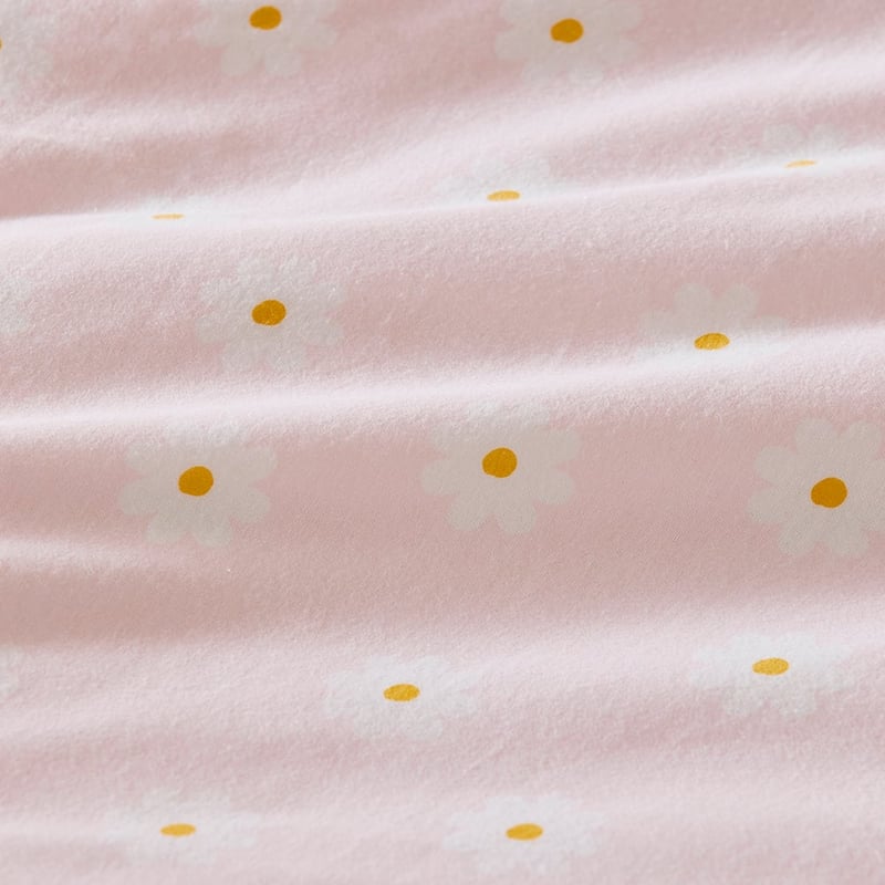 Sunshine & Rainbows Sherbert Flannelette Cot Quilt Cover Set