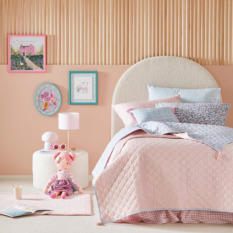 Heirloom Elsie Vintage Pink Coverlet