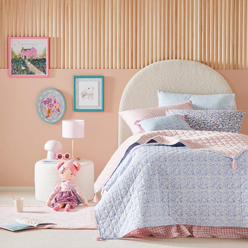 Heirloom Elsie Vintage Pink Coverlet