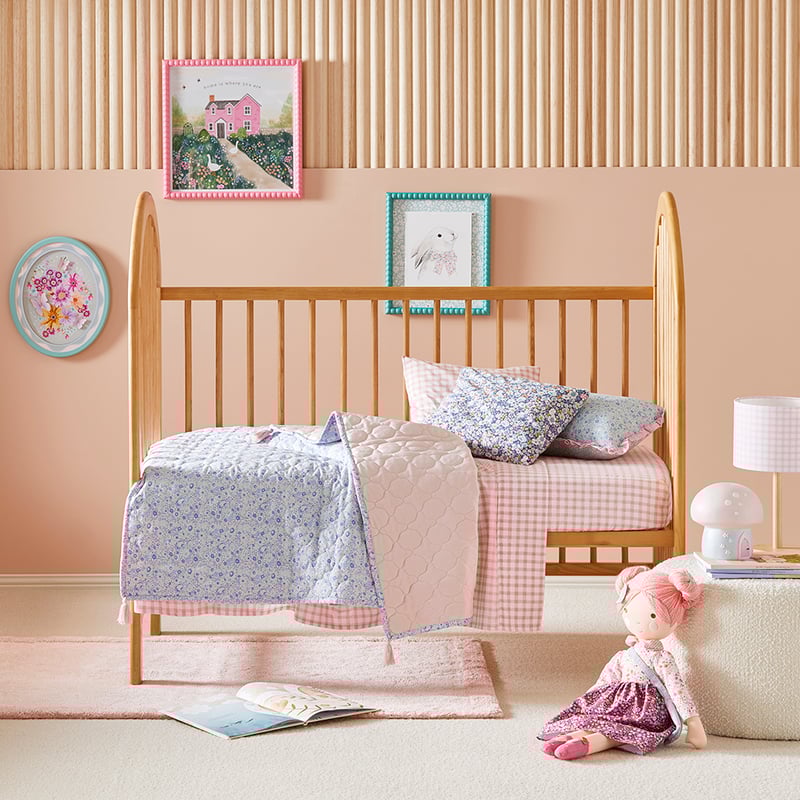 Heirloom Elsie Vintage Pink Coverlet