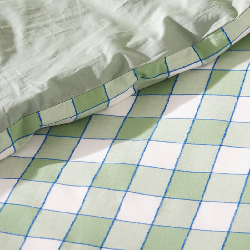 Carter Check Fern Quilt Cover Set