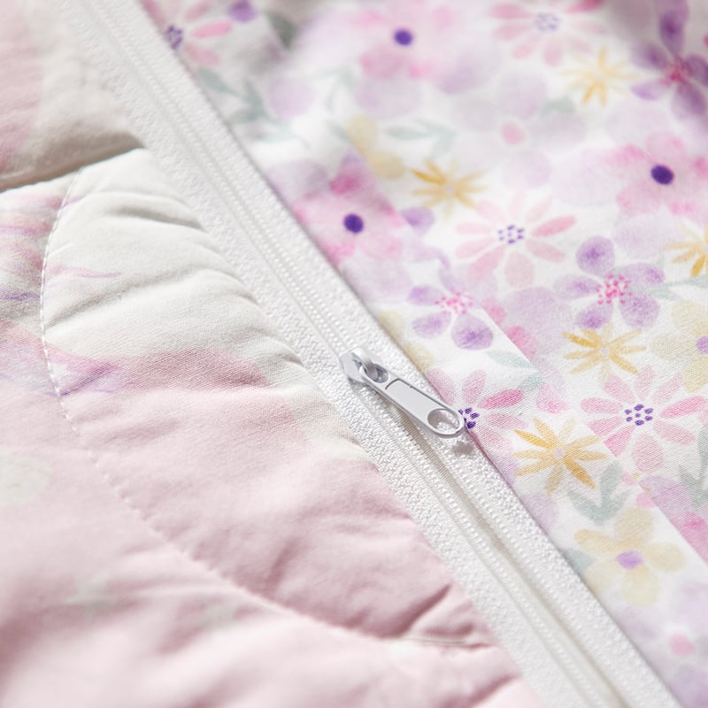 Unicorn Squad Pink Cot Quilted Quilt Cover Set