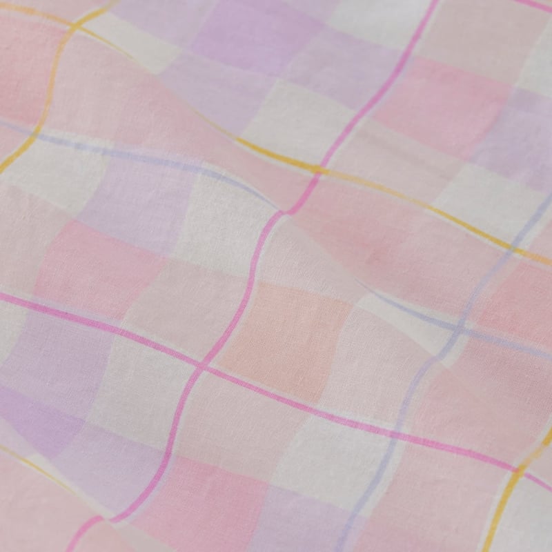 Cameron Check Pink Quilt Cover Set